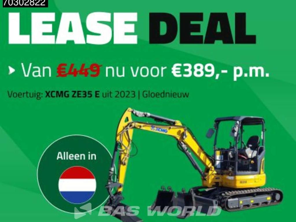 XCMG XE35 E Fabrieksgarantie- CW+3 Bakken - Yanmar Motor Foto 3