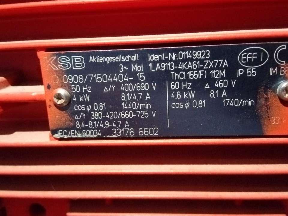 KSB ETALINE PDBX GN11-80-210/404 Foto 5
