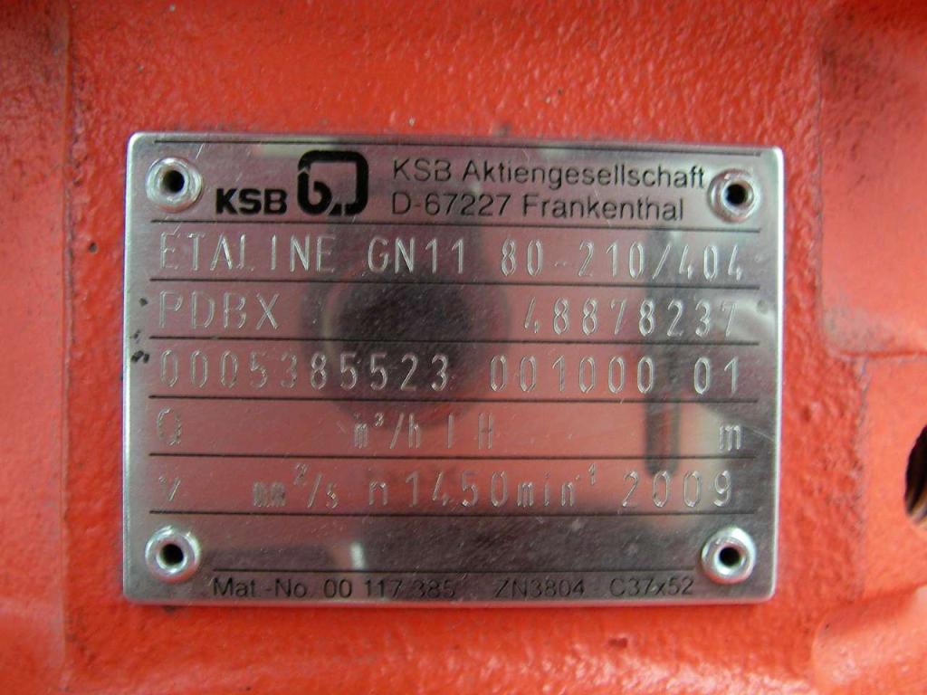 KSB ETALINE PDBX GN11-80-210/404 Foto 6
