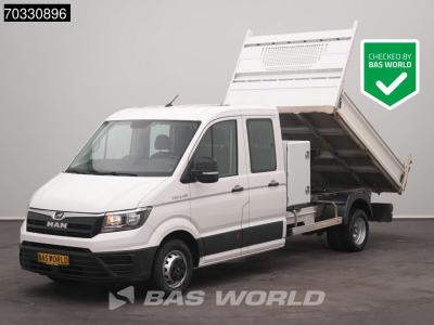 Man TGE 5.120 Dubbel Cabine Kipper met Kist Dubbellucht 3,5t Trekhaak Airco Cruise Camera Euro6 Tipper in vendita da BAS World B.V.