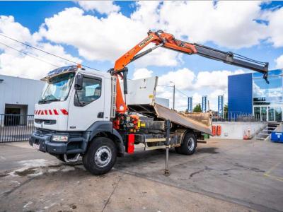 Renault KERAX 320 DCI +BIBENNE+PALFINGER 12Ton/m/2 EXT. in vendita da Braem NV