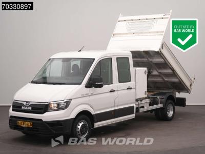 Man TGE 5.120 Dubbel Cabine Kipper met Kist Dubbellucht 3,5t Trekhaak Airco Cruise Navi Camera Euro6 Ti in vendita da BAS World B.V.