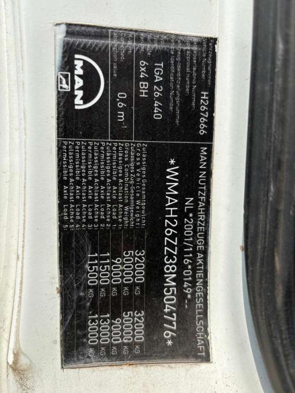 Man TGA 26.440 6x4 Foto 17