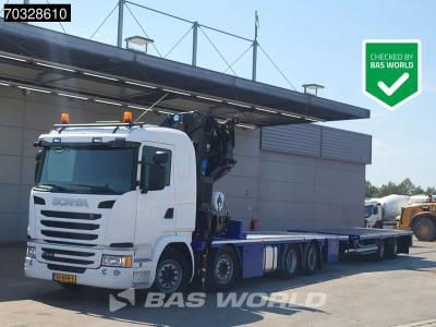 Scania G410 G 8X2 NL-Combi EFFER 525/6S Crane Full Air suspension Lift+steering axle Euro 6 in vendita da BAS World B.V.