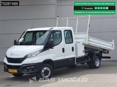 Iveco Daily 35C16 3.0L Kipper met Kist Dubbel Cabine Dubbellucht 3,5t Trekhaak Airco Cruise Euro6 Tipper in vendita da BAS World B.V.