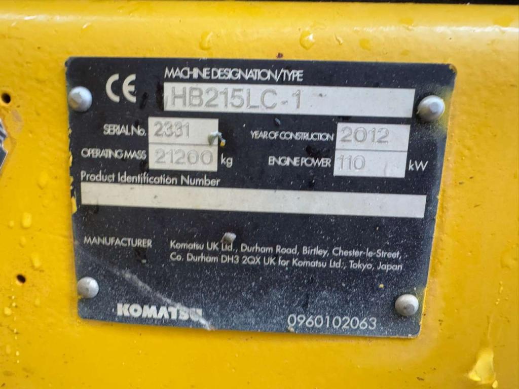 Komatsu HB215LC-1 HB Foto 17