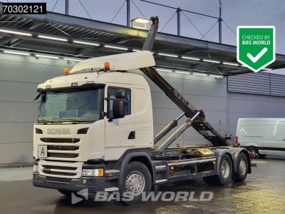 Scania G410 6X2 20tons Meiller containersystem Lift+steering Axle Retarder Euro 6 in vendita da BAS World B.V.