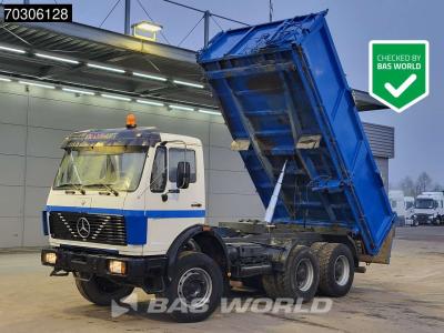 Mercedes 2225B SK 6X4 V8 Big-Axle Steelsuspension 12m3 3-Seiten Kipper Euro1 in vendita da BAS World B.V.