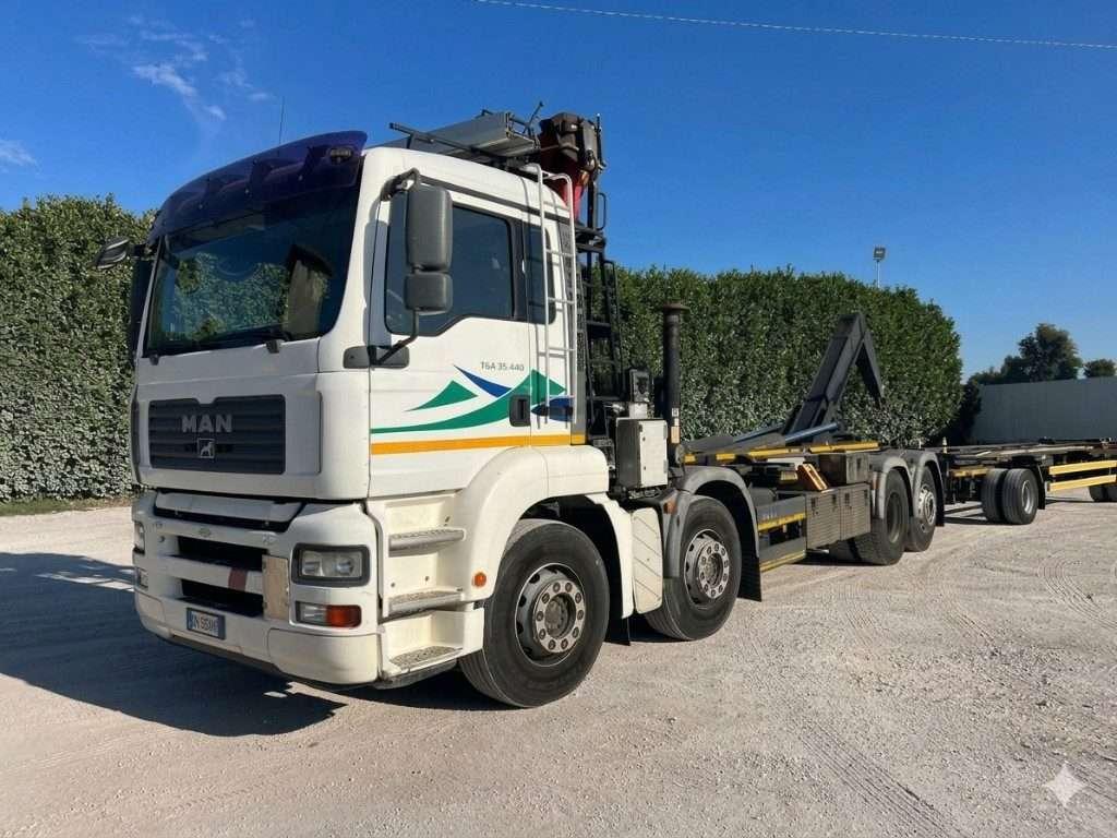 Man TGA 35.440 USATO SCARRABILE CON GRU E POLIPO Foto 1
