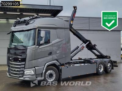 Daf XG 530 6X2 HIAB Multilift ULT21S61-WMITF Lift + Steering Axle Retarder Automatic Euro 6 in vendita da BAS World B.V.