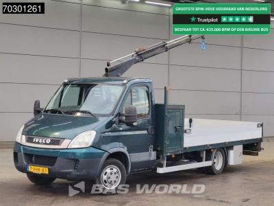 Iveco Daily 40C18 3.0L Kraanwagen Open Laadbak Hyya 017T 1320KG 3,5t Trekhaak Airco 180PK Kraan Cran Kran in vendita da BAS World B.V.