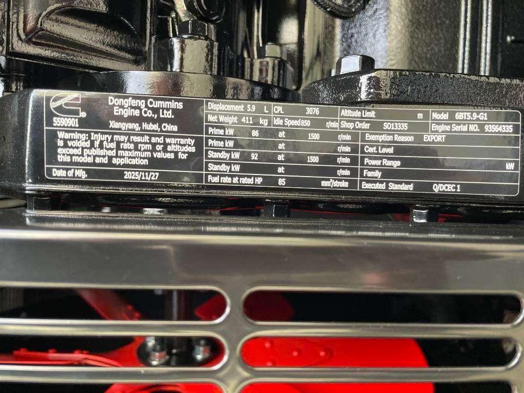 Cummins 6BT5.9-G1 - 110 kVA Generator - DPX-19835 Foto 12