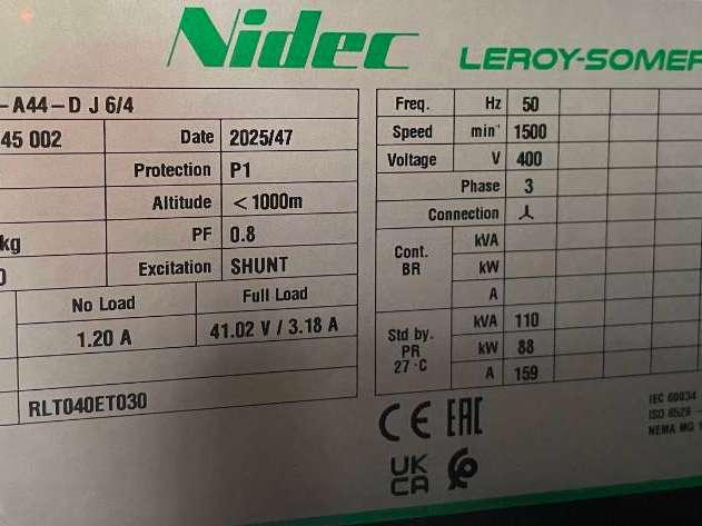 Cummins 6BT5.9-G1 - 110 kVA Generator - DPX-19835 Foto 14