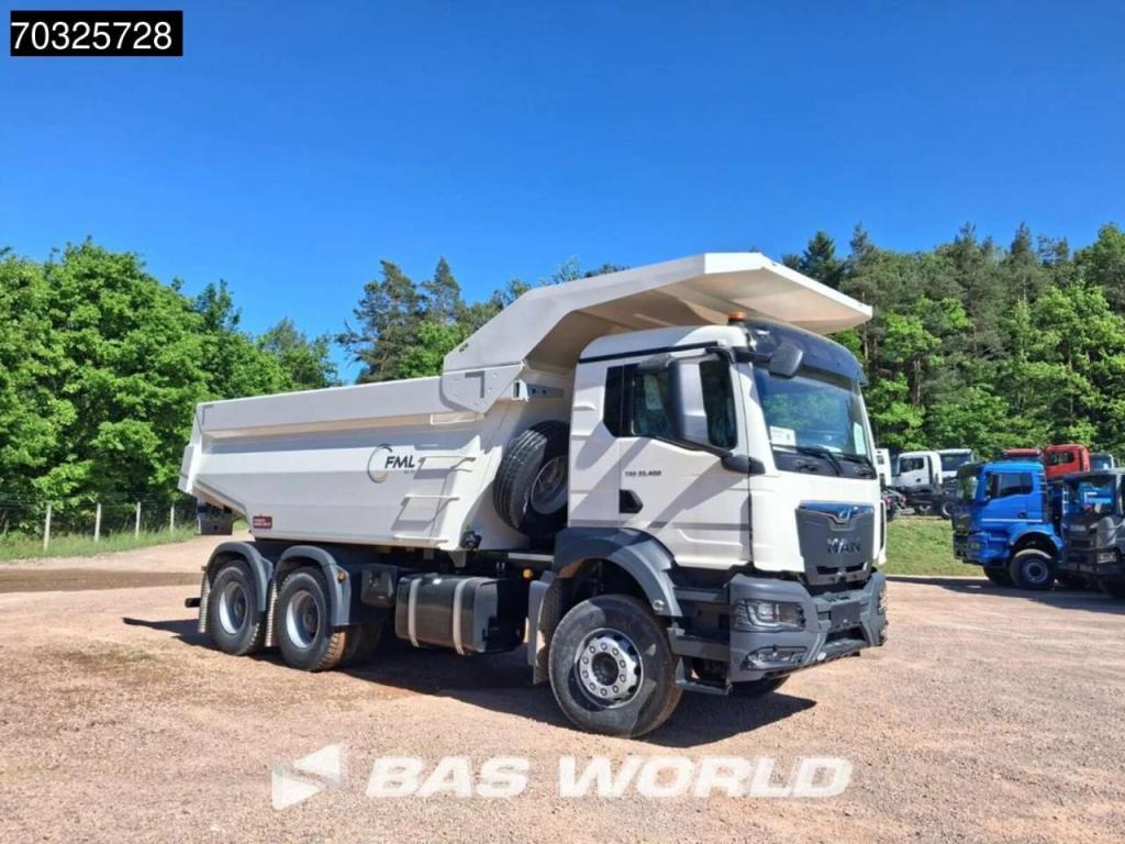 Man TGS 33.400 TGS 6x4 Hardox Mining tipper Canopy Steel suspension big-axle Manual EURO 2 Foto 3