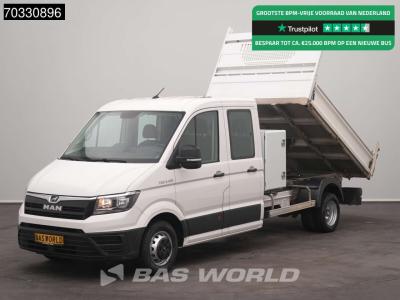 Man TGE 5.120 Dubbel Cabine Kipper met Kist Dubbellucht 3,5t Trekhaak Airco Cruise Camera Euro6 Tipper in vendita da BAS World B.V.