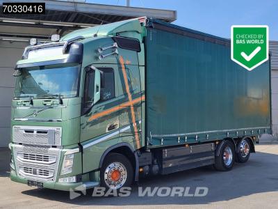 Volvo FH 500 FH 6X2 Curtainsider Forklift preparation Lift+steering axle Alcoa's VEB+ Euro 6 in vendita da BAS World B.V.
