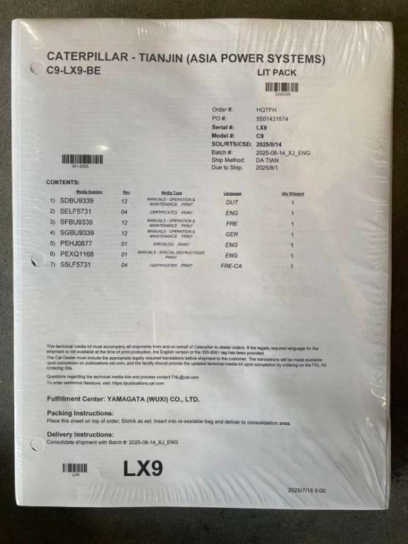 Caterpillar DE330E0 - C9 - 330 kVA Generator - DPX-18022 Foto 24
