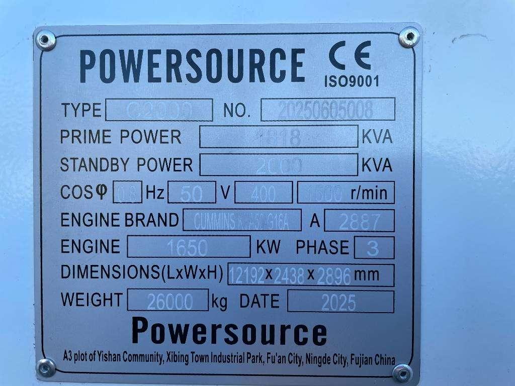 Cummins KTA50-G16A - 2.000 kVA Generator - DPX-19849.8 Foto 6