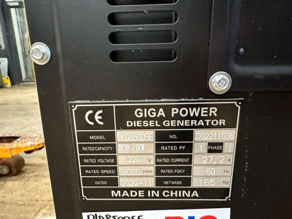 Giga Power PLD8500SE 8KVA silent set Foto 9