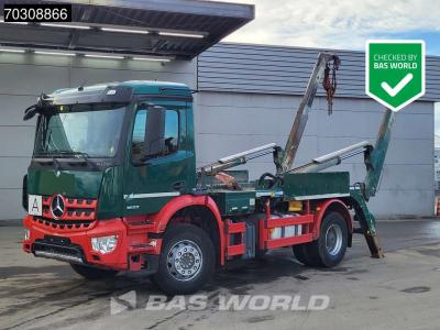 Mercedes Arocs 1833 4X2 Meiller Ak 12 LT skiploader Steelsuspension Big-Axle Automatic Euro 6 in vendita da BAS World B.V.