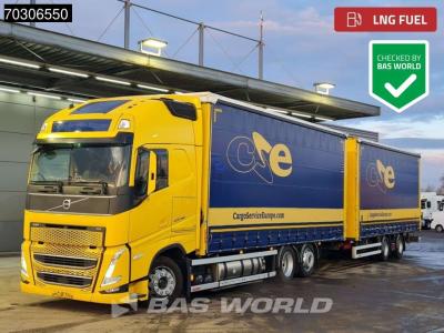 Volvo FH 460 6X2 LNG Engine! curtainside combination Sliding roof Automatic VEB+ Euro 6 in vendita da BAS World B.V.