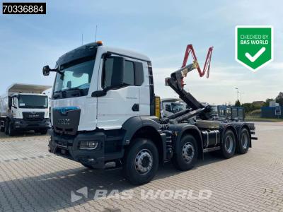Man TGS 35.480 8X4 NEW! HYVA 26-60 SKZ containersystem Steel suspension Big-Axle Euro 6 in vendita da BAS World B.V.