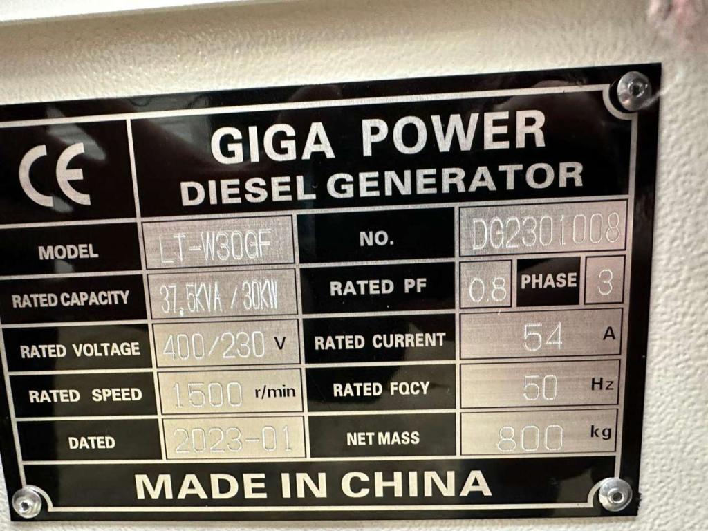 Giga Power LT-W30GF 37.5 kVA silent generator Foto 18