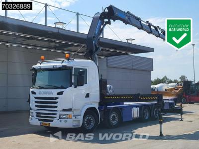 Scania G410 G 8X2 NL-Truck EFFER 525/6S Crane kran Lift+Steering Axle Full Air Euro 6 in vendita da BAS World B.V.