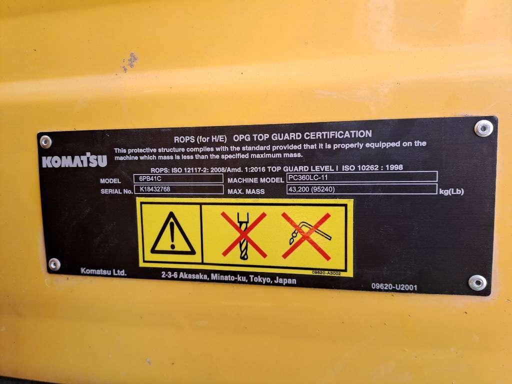 Komatsu PC360LC-11 (17m Longreach + Full Topcon 3D GPS) Foto 12