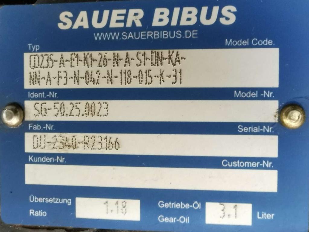 Sauer Bibus Trasmissione per TELESCOPICO CLASS, TELESCOPICO DIECI Foto 2