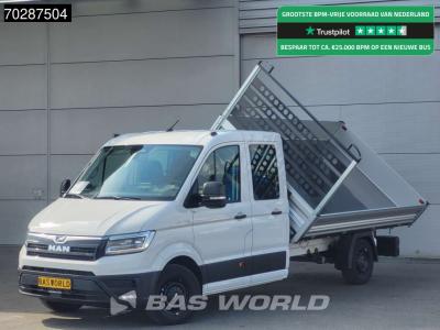 Man TGE 3.180 Drie-Zijdige Automaat Kipper 2025-Facelift 180PK Trekhaak LED Airco Cruise Navi Euro6 Kip in vendita da BAS World B.V.