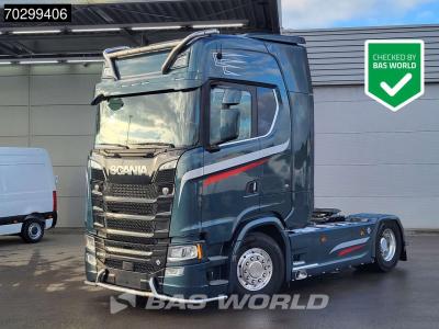 Scania S580 S 4X2 Full-Air Retarder Standairco 2xTanks Leder Navi ACC LED Euro 6 in vendita da BAS World B.V.