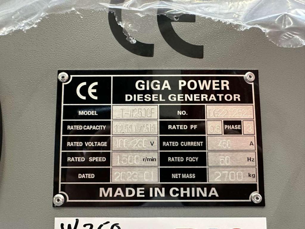 Giga Power LT-W250GF 312.5 kVA silent generator Foto 12