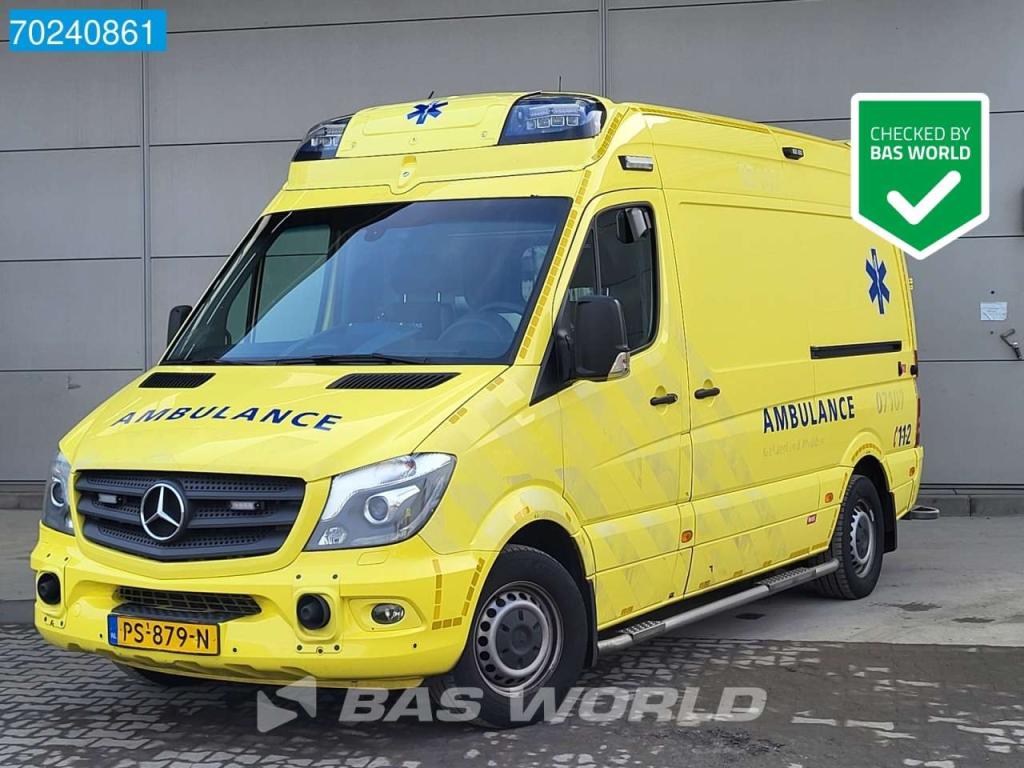 Mercedes Sprinter 319 CDI Automaat V6 Euro6 Complete NL Ambulance Brancard Ziekenwagen Rettungswagen Kranken Foto 1