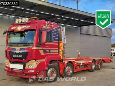 Man TGS 35.480 8X4 Machine transporter Lift+steering axle Hydraulic ramp Euro 6 in vendita da BAS World B.V.