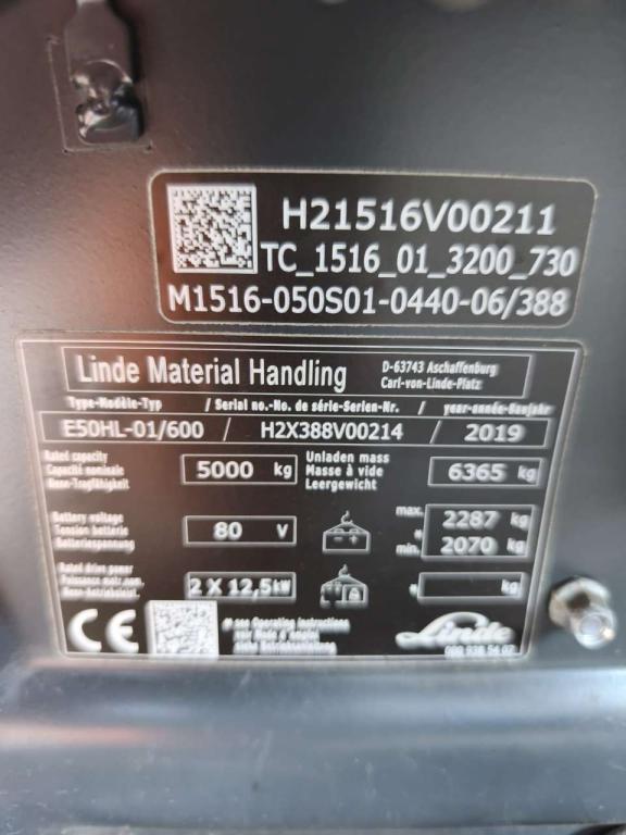 Linde E50HL-01/600 Foto 8