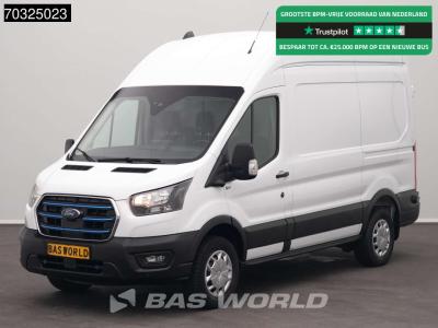 Ford e-Transit 184pk Elektrisch 68kWh 317km WLTP L2H3 Hoog Dak Navi Airco Cruise Parkeersensoren v+a SYN in vendita da BAS World B.V.