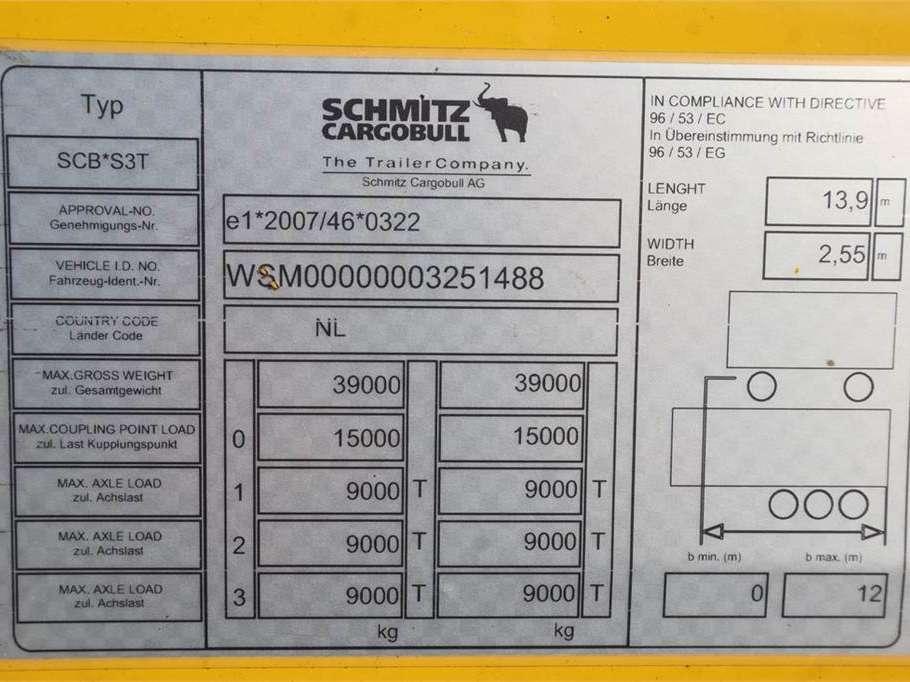 Schmitz CARGOBULL SCB53T Dutch Registration Foto 5