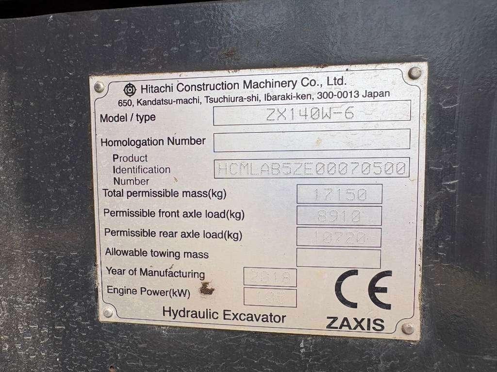 Hitachi ZX 140 W-6 (3 Pieces available) Foto 7