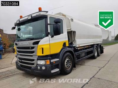 Scania P400 6X2 STOKOTA Fuel tanker 4 compartments 19.930 Liter Steering Axle Automatic Euro 5 in vendita da BAS World B.V.