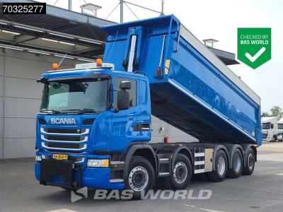 Scania G450 10X4 NL-Truck APK 24m3 HYVA Tipper Lift+Steering axle Retarder Euro 6 in vendita da BAS World B.V.