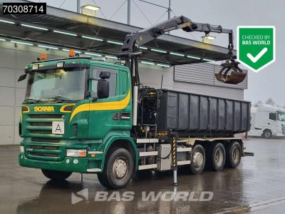 Scania R440 8X2 Palfinger Q150Z82 Kran Crane Bevako cable lift + container Euro 5 in vendita da BAS World B.V.