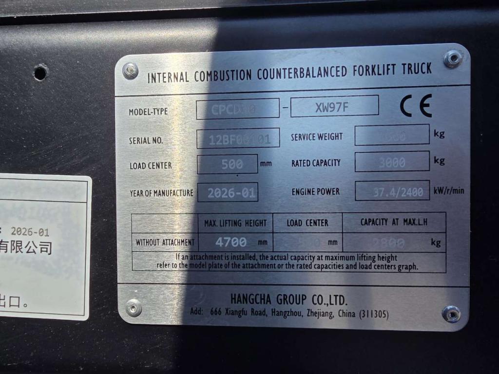 Hangcha CPCD30-XW97F Foto 8