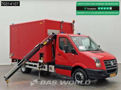 Volkswagen Crafter 136pk Hiab 013 T-2 Kraan D'Hollandia Laadklep Zijdeur Dubbellucht Bakwagen Navi Airco Cruis in vendita da BAS World B.V.