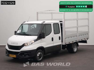 Iveco Daily 35C14 Dubbel Cabine Open Laadbak Huif Dubbellucht Airco 3,5t Trekgewicht Euro6 Prtische Picku in vendita da BAS World B.V.