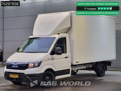 Man TGE 3.140 Bakwagen Achterdeuren Airco Cruise Camera Euro6 Meubelbak Koffer Airco Cruise control in vendita da BAS World B.V.