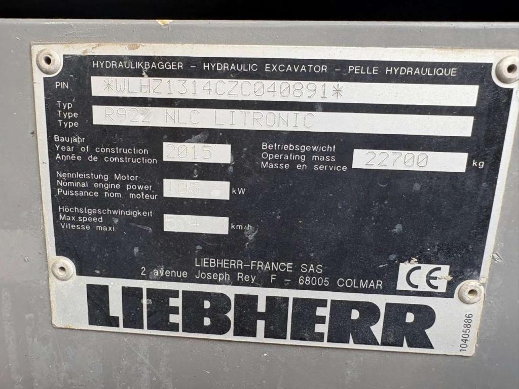 Liebherr R922 NLC LITRONIC Foto 6