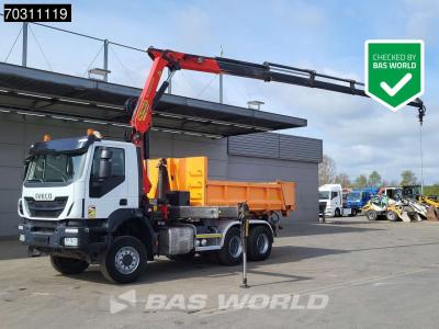 Iveco Trakker 450 6X6 6x6 Palfinger PK19001 SLD Kran + containersystem Big-Axle Euro 6 in vendita da BAS World B.V.