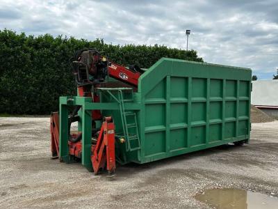 CONTAINER SCARRABILE USATO A CIELO APERTO + GRU in vendita da Aurora Srl