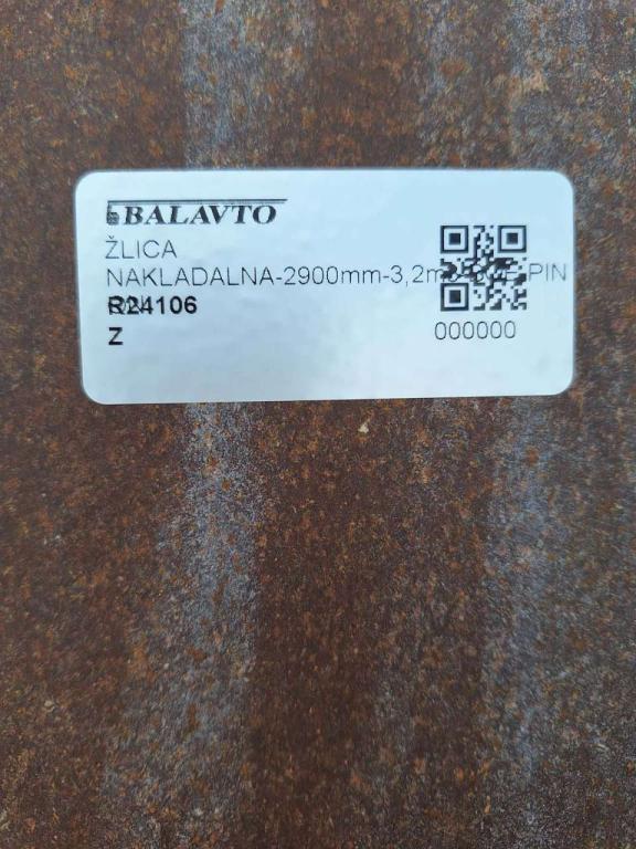 pin-on 2900 mm for Volvo L110, 120 Benna da carico Foto 9